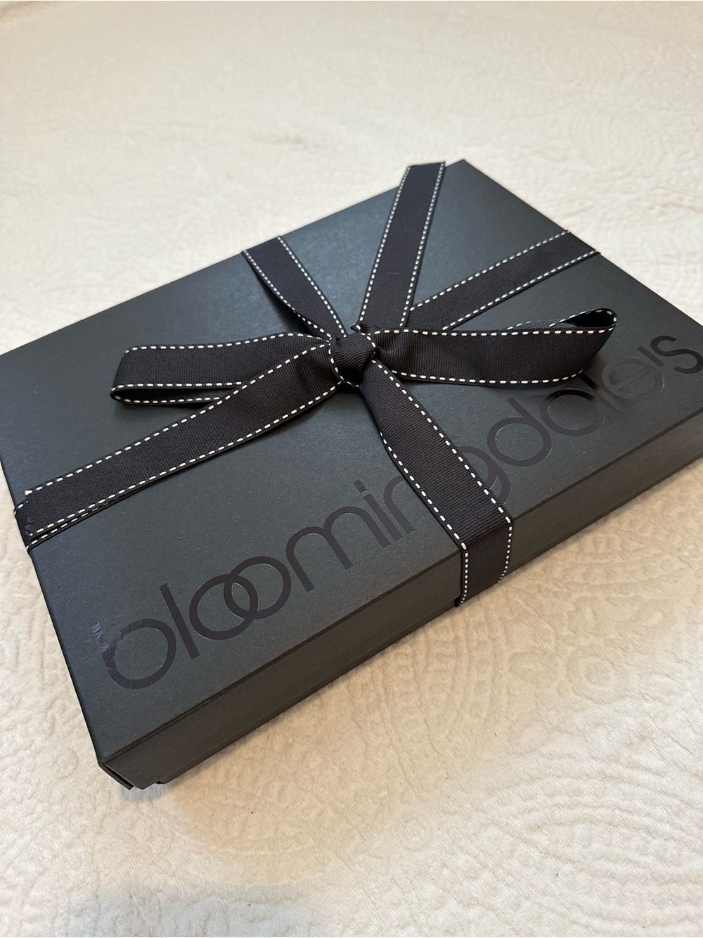 Bloomingdale’s Gift Box with Original Ribbon & Tissue Paper